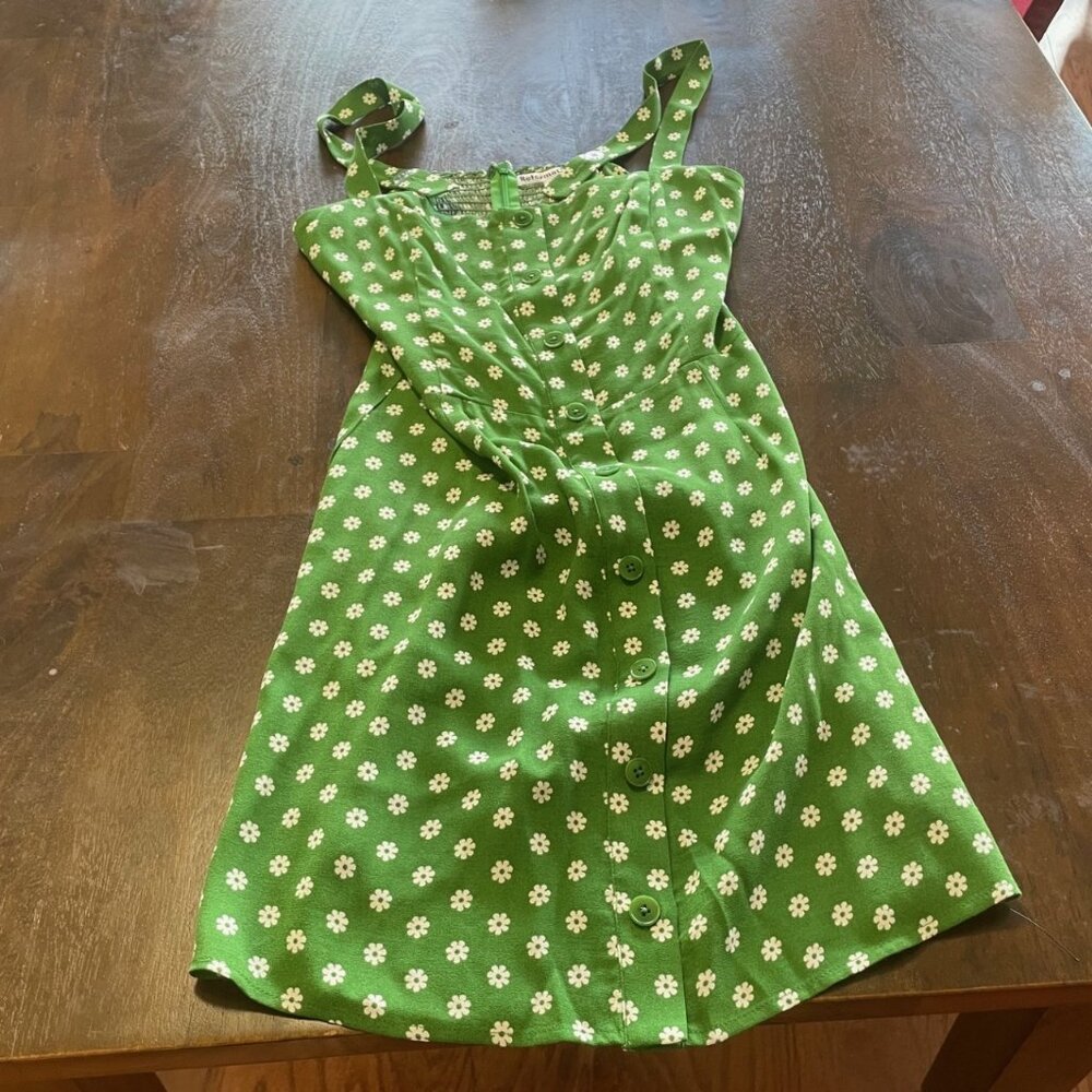 Reformation Green Sundress
